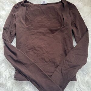 Garage Chocolate Long Sleeve Top